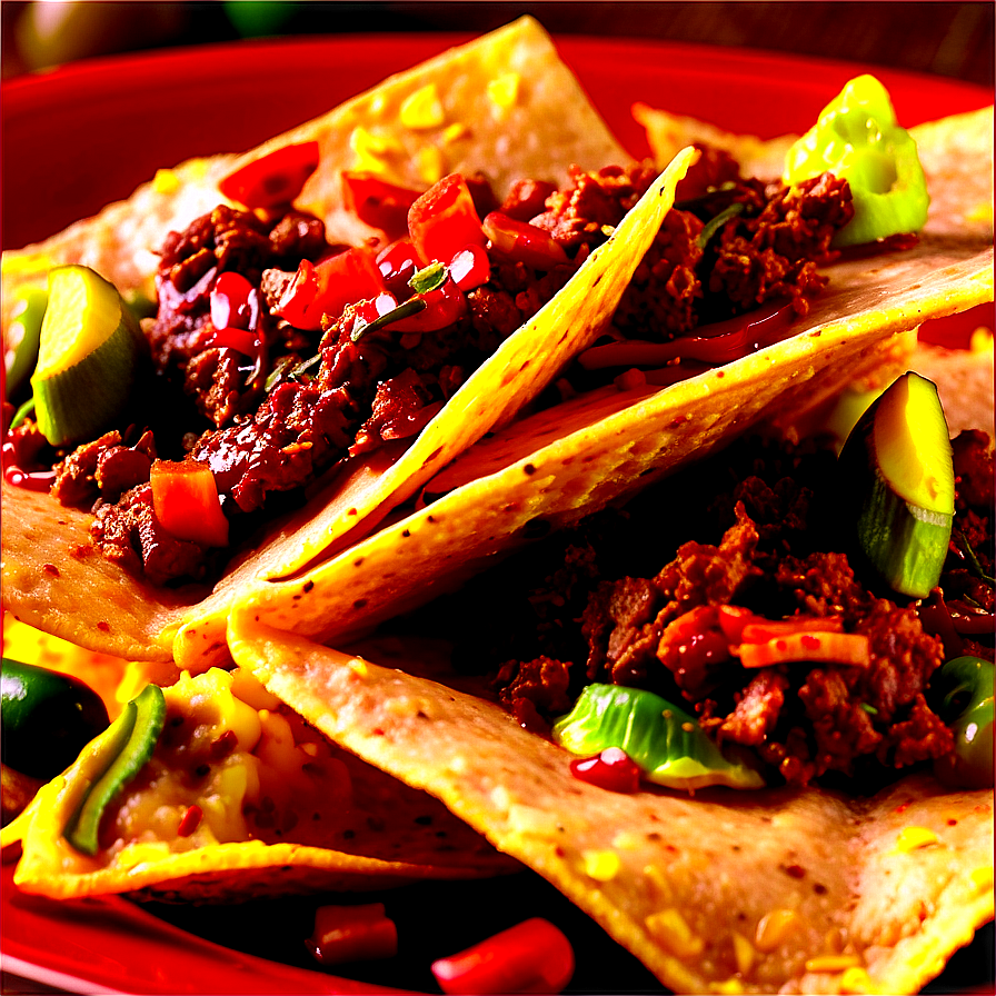 Spicy Beef Nachos Delight Png 98