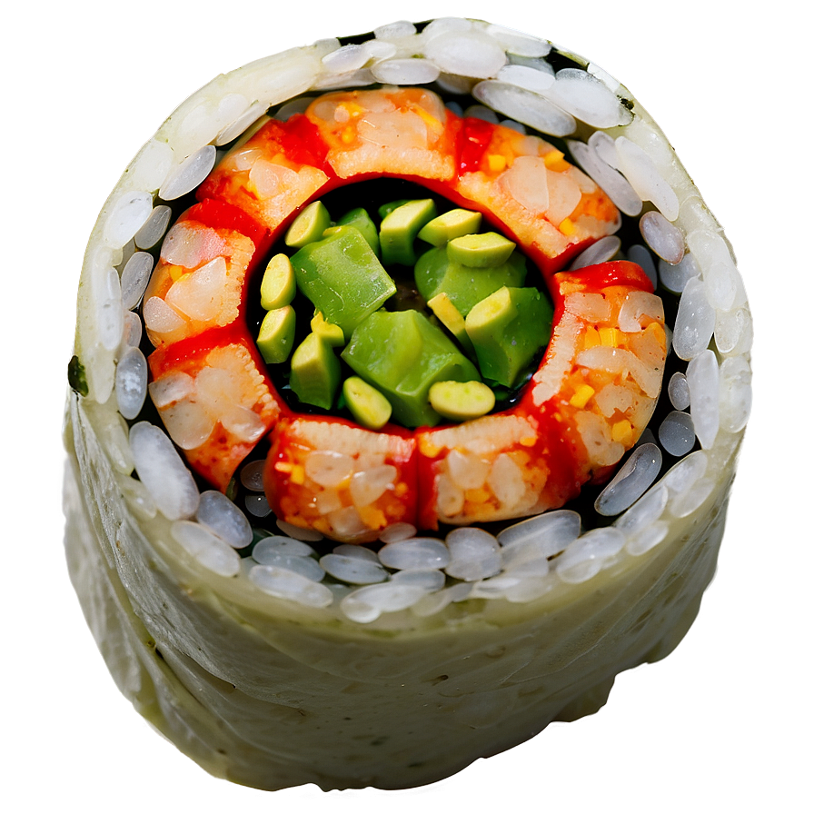 Spicy Crab Sushi Roll Png 06282024