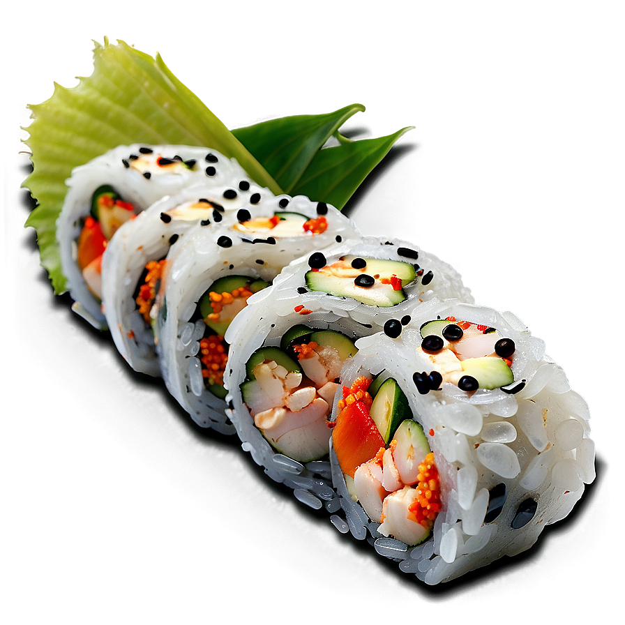 Spicy Crab Sushi Roll Png 06282024