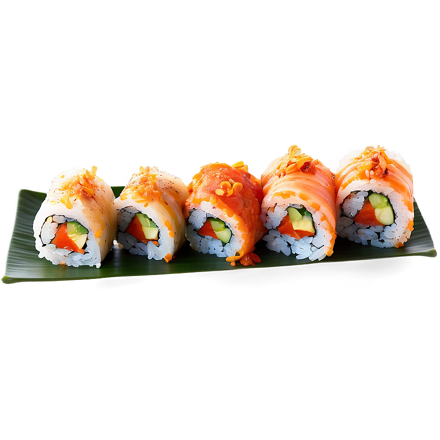 Spicy Crab Sushi Roll Png Oql44