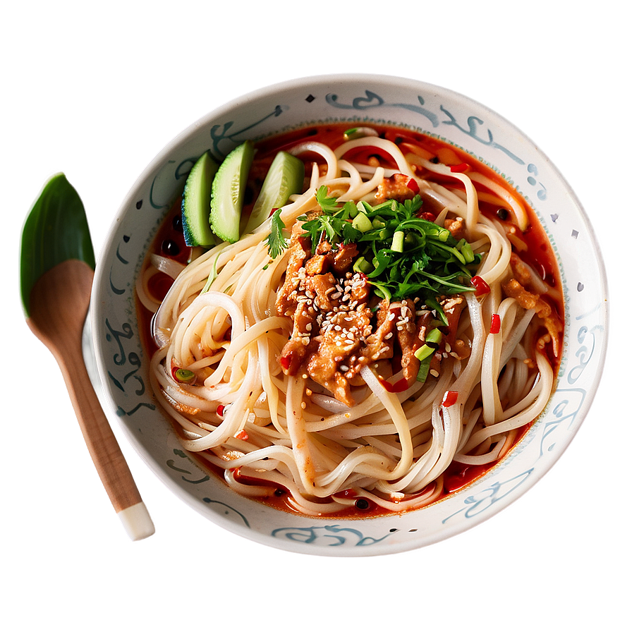 Spicy Korean Cold Noodles Png Kfj95