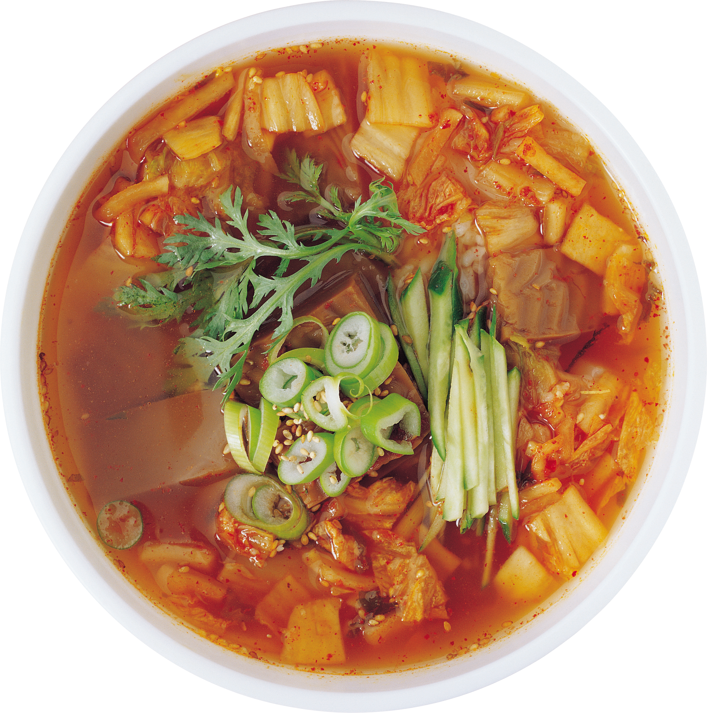 Spicy Korean Kimchi Tofu Soup