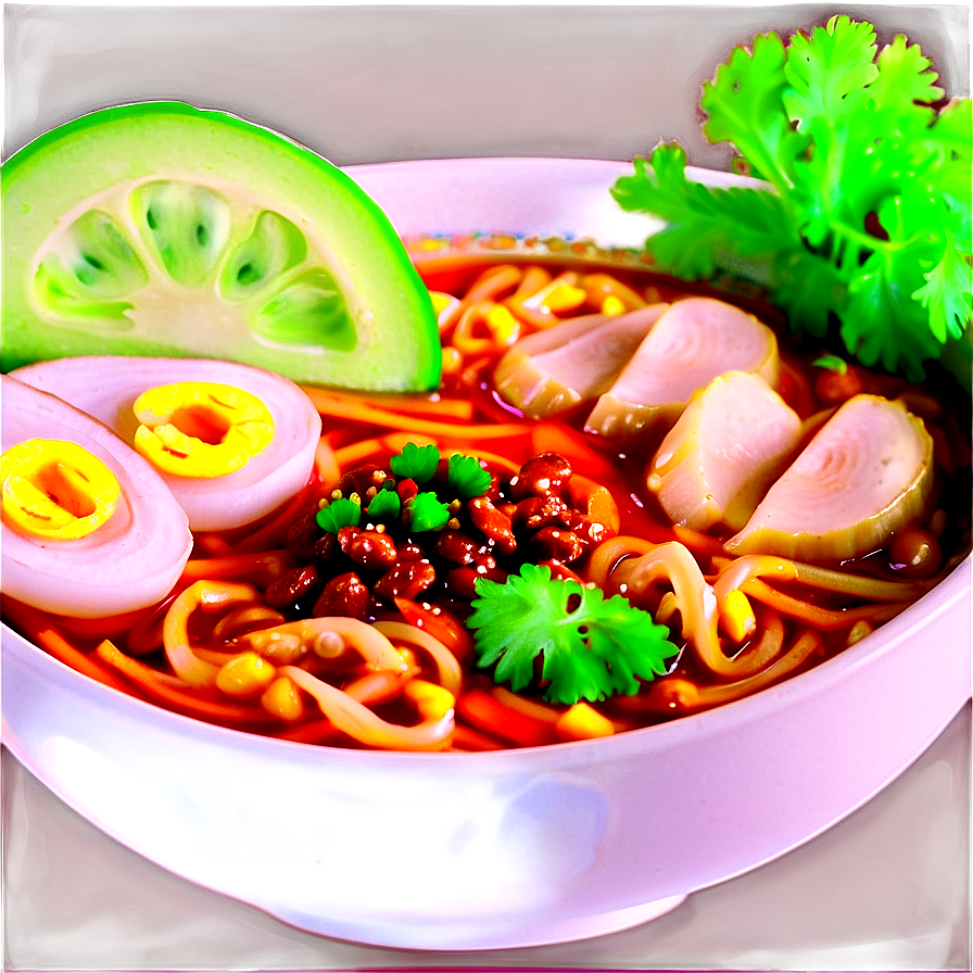 Spicy Ramen Bowl Png Rau