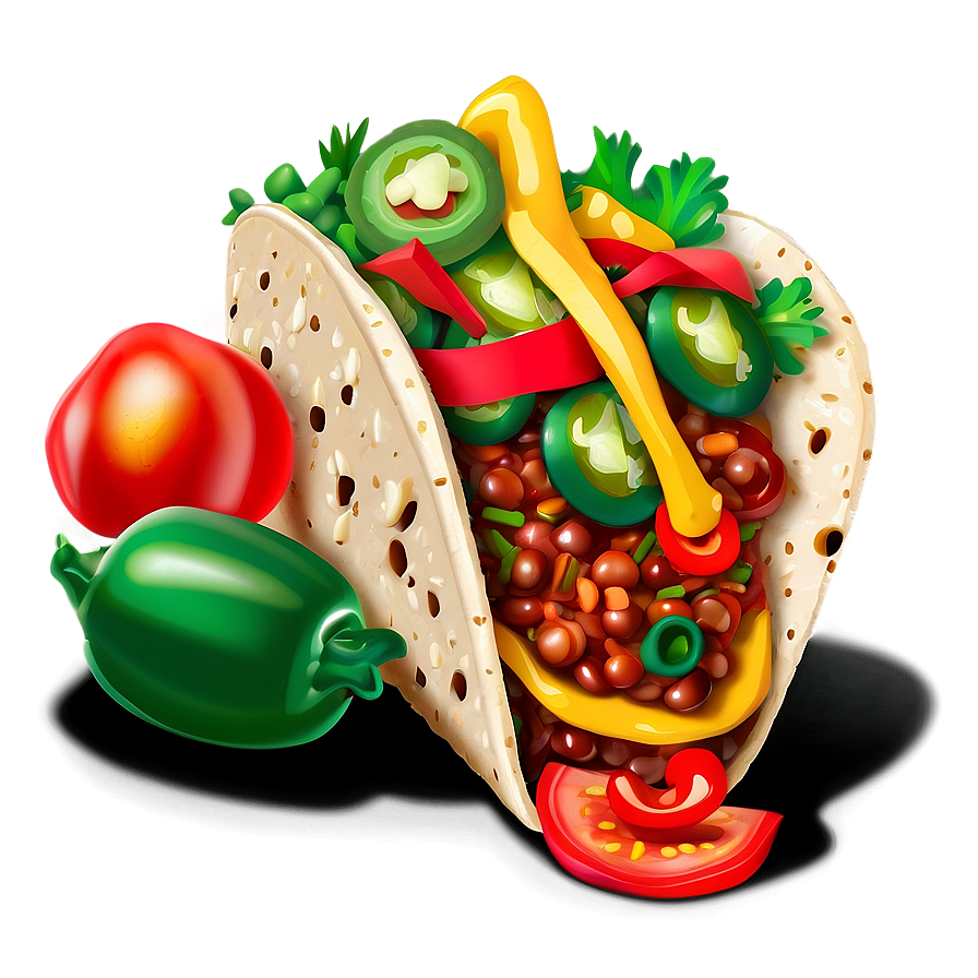 Spicy Taco Clipart Png Qyp7