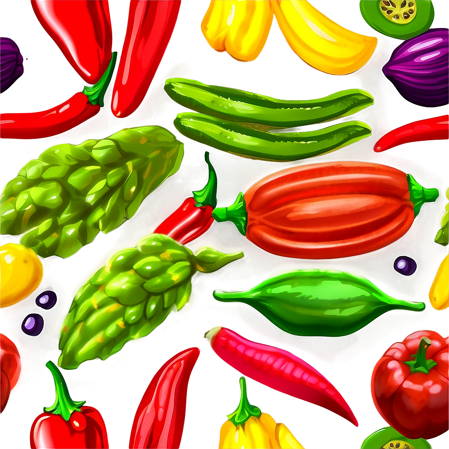 Spicy Vegetables Png 05242024