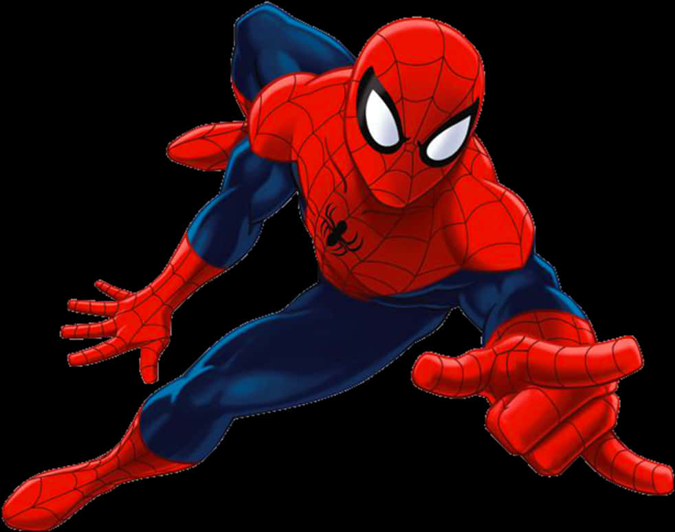 Spider Man_ Crouching_ Pose