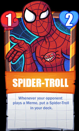 Spider Troll Meme Card