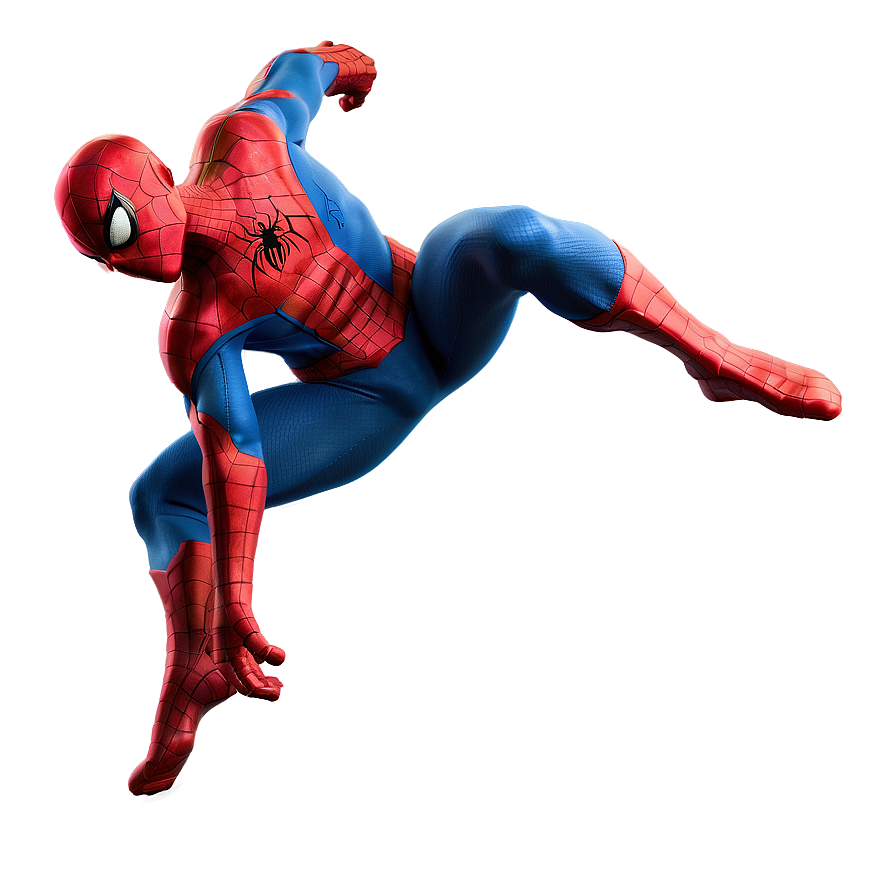 Spiderman Action Pose Transparent Png Dtw5