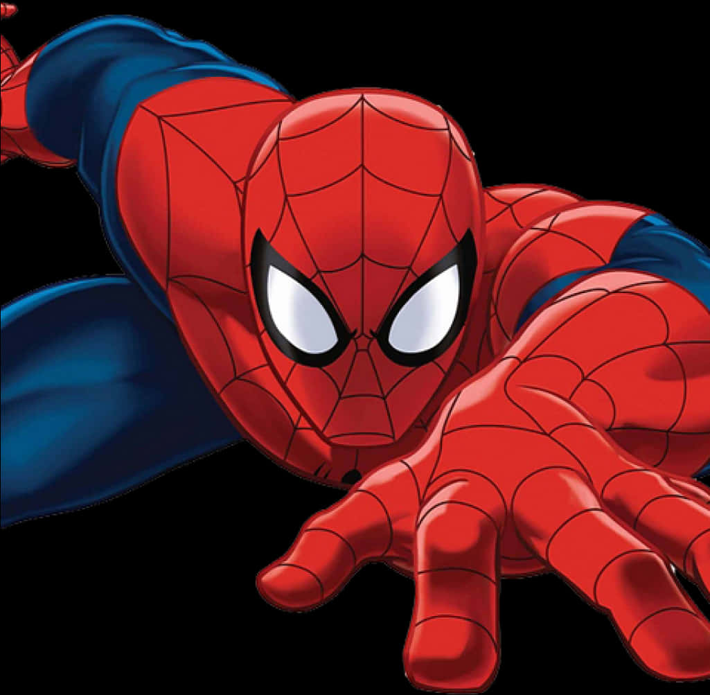 Spiderman Crawling Action Pose