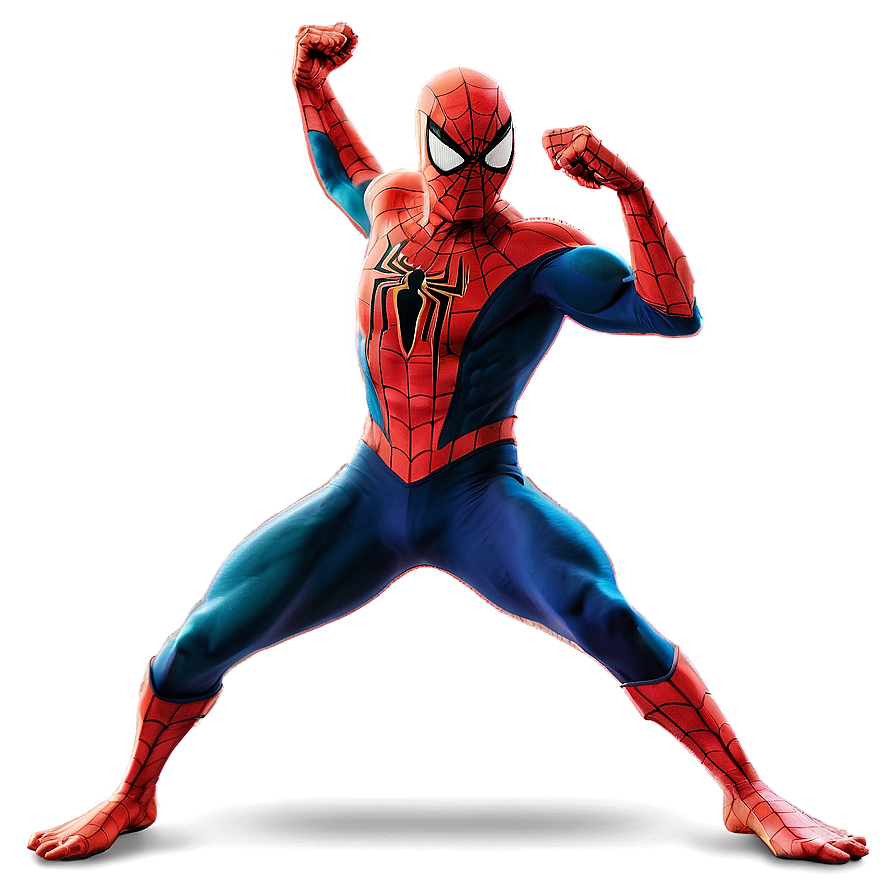 Spiderman Fight Pose Transparent Png 22