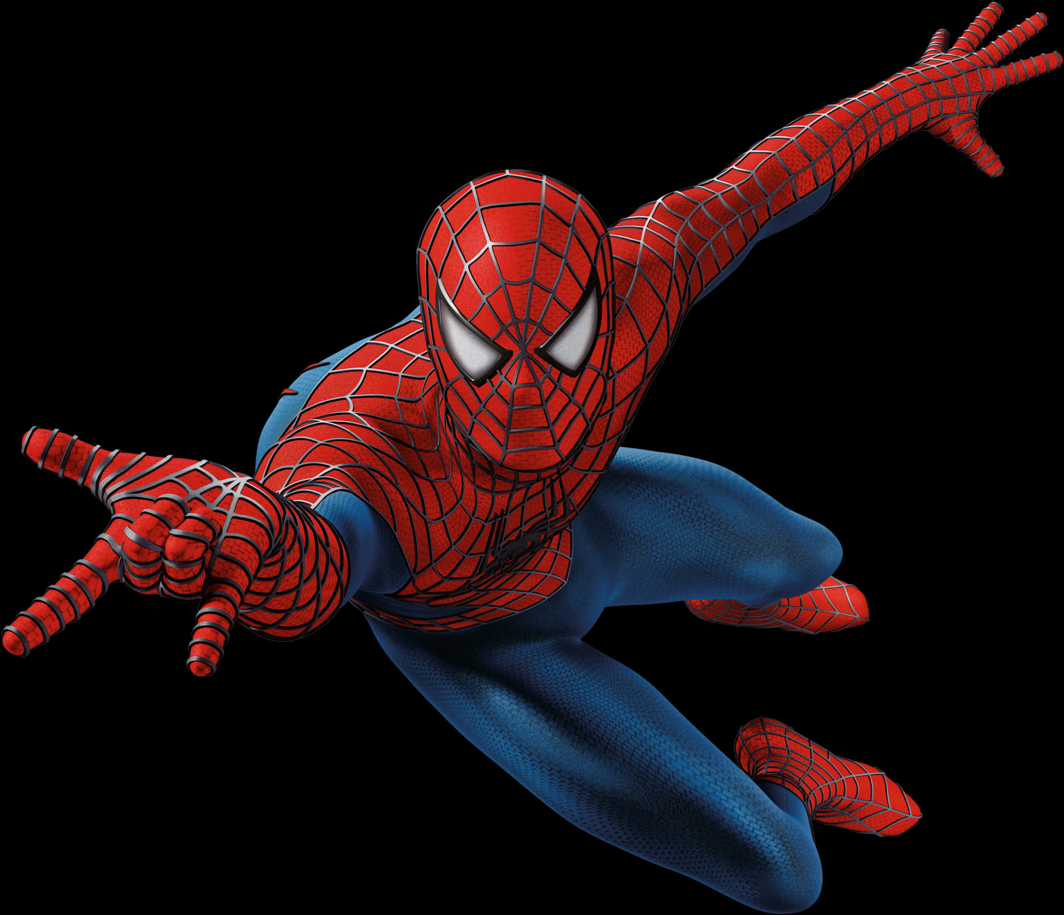 Spiderman Swinging Action Pose