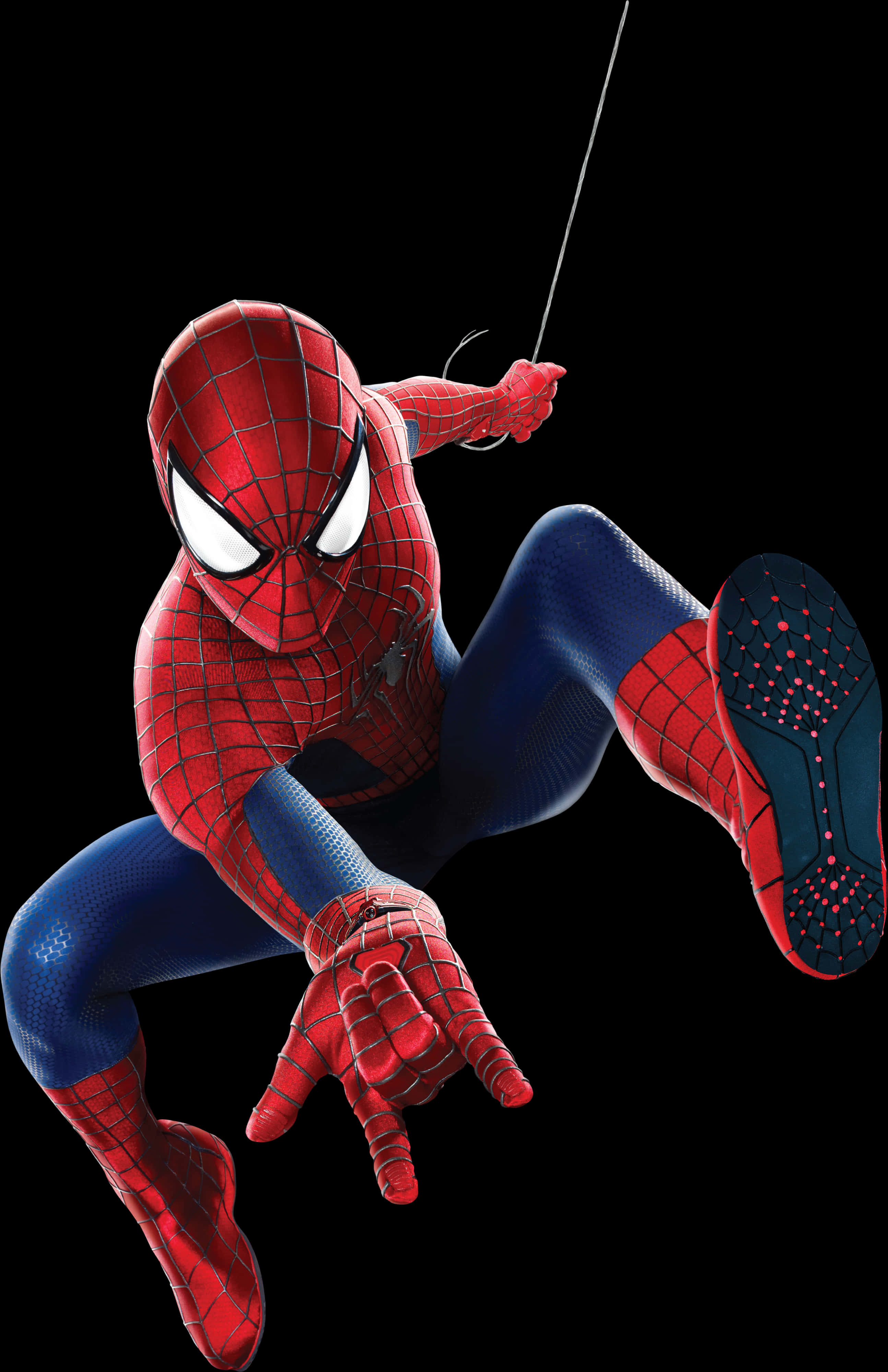 Spiderman Swinging Action Pose