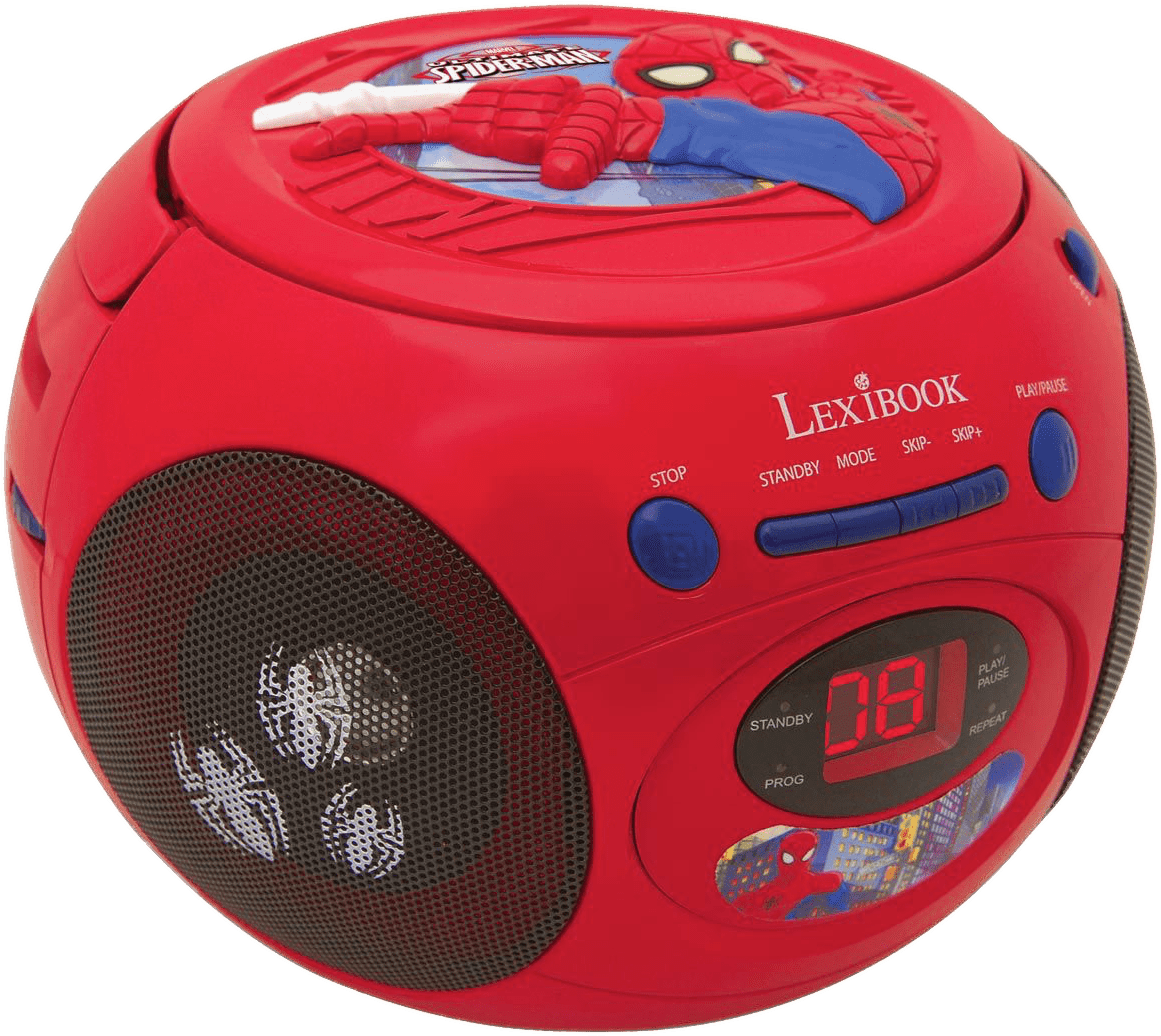 Spiderman Theme Boombox Red