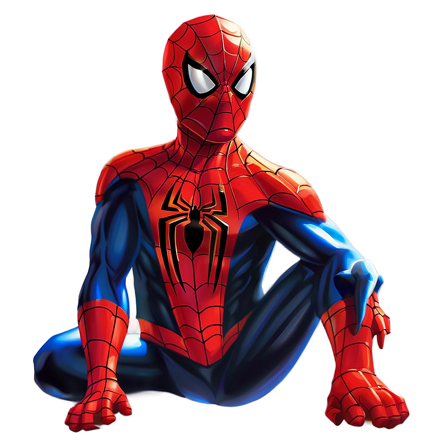 Spiderman Transparent Artwork Png 05262024