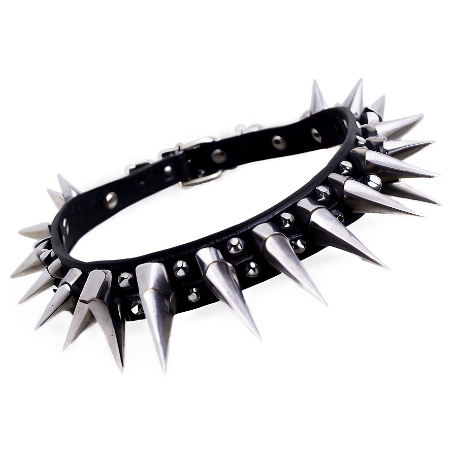 Spiked Choker For Men Png 30