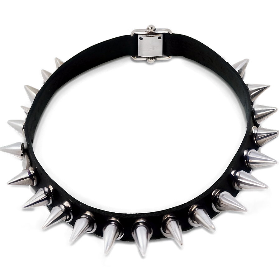 Spiked Choker For Music Festival Png 06282024