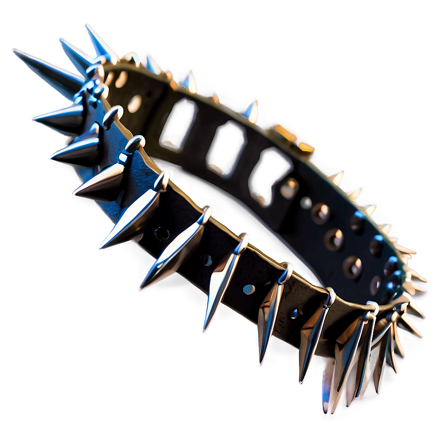 Spiked Choker For Music Festival Png Snp