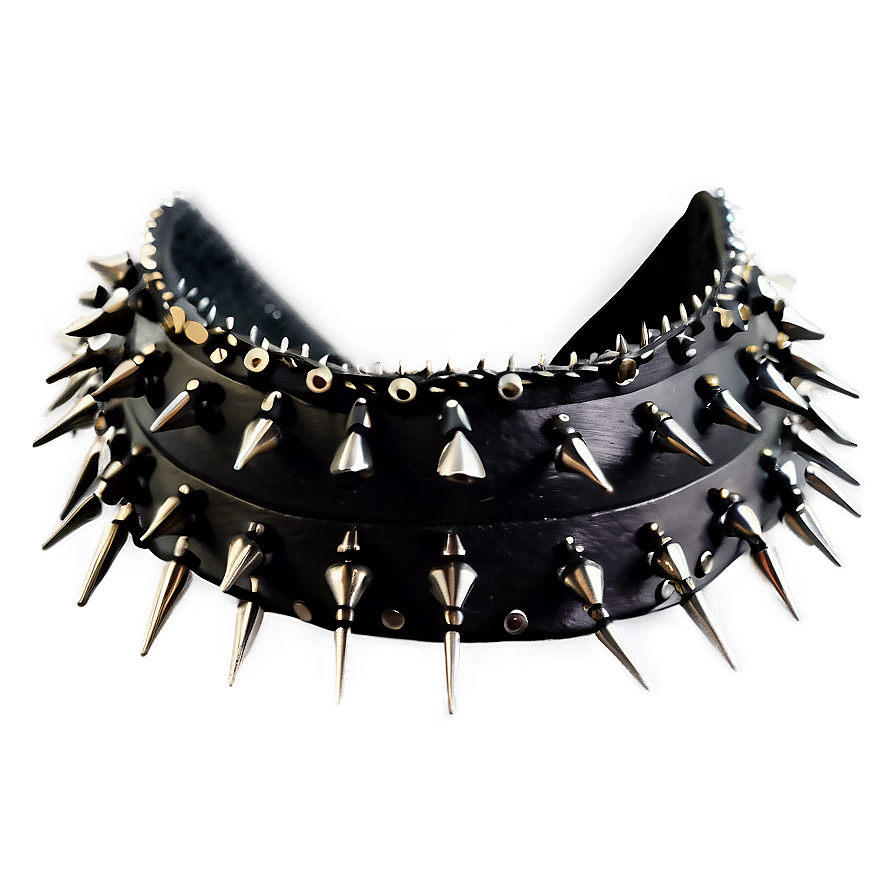 Spiked Choker With Multilayer Design Png Scx52