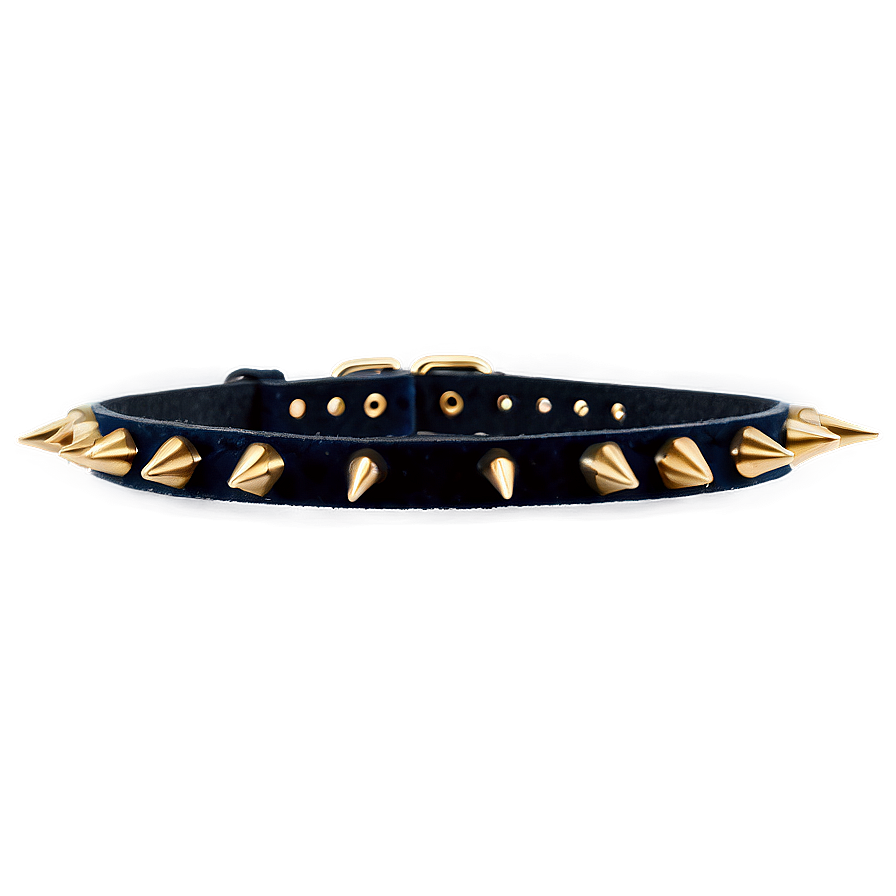 Spiked Choker With Velvet Band Png 27