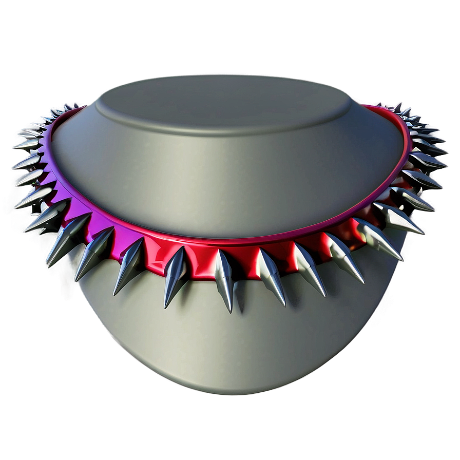 Spiked Collar Necklace Png 3