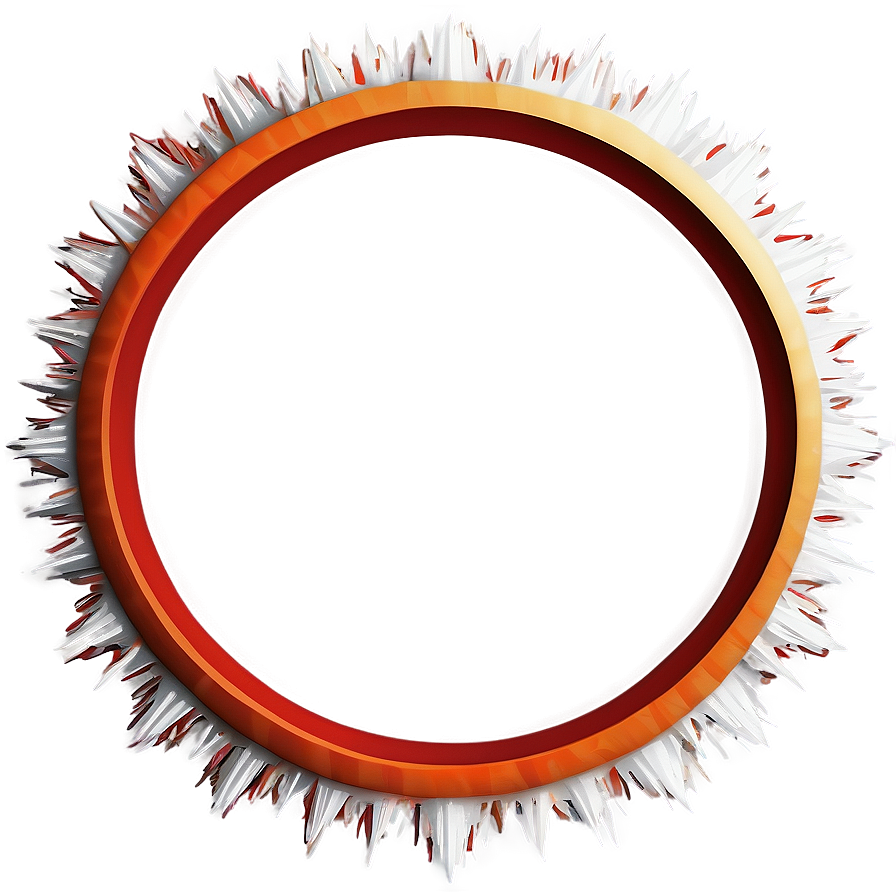 Spiky Circle Frame Png 06122024