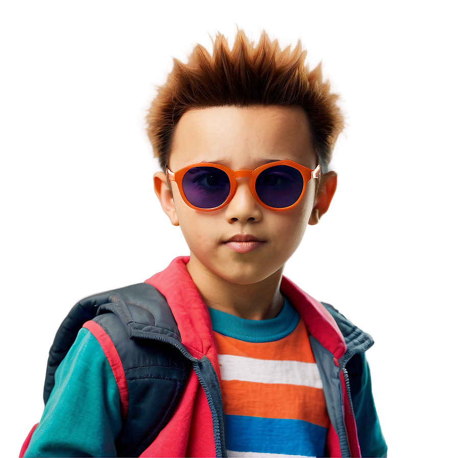 Spiky Hair Boy Png Knn