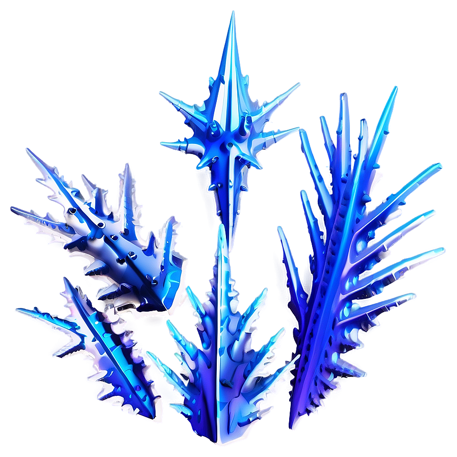 Spiky Ice Crystals Png Vaf37