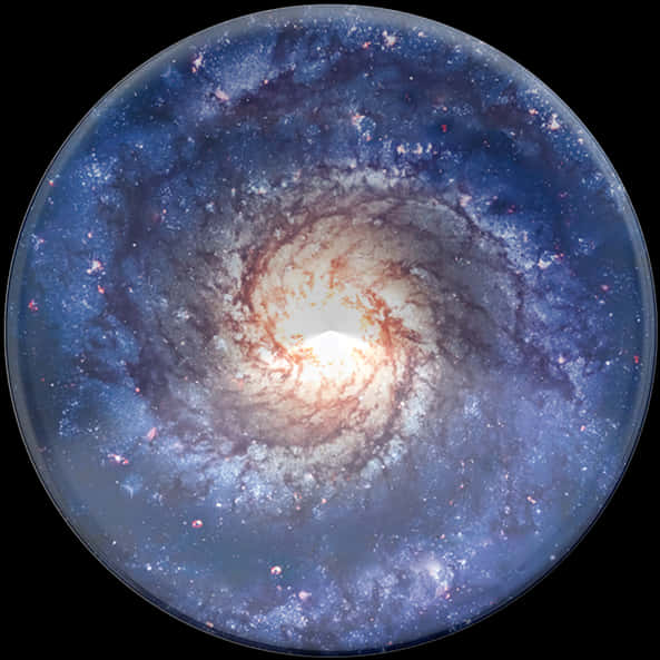 Spiral Galaxy Center View