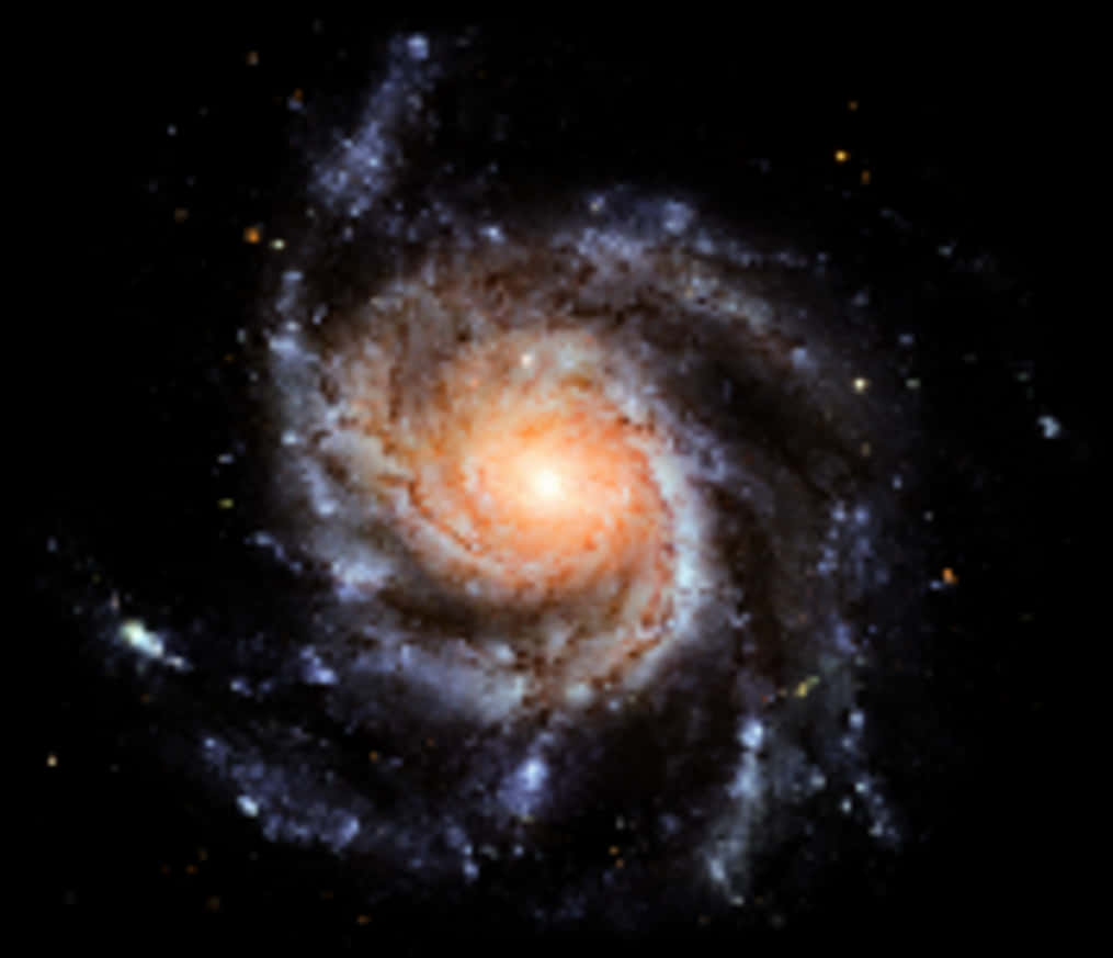 Spiral Galaxy Core Glow
