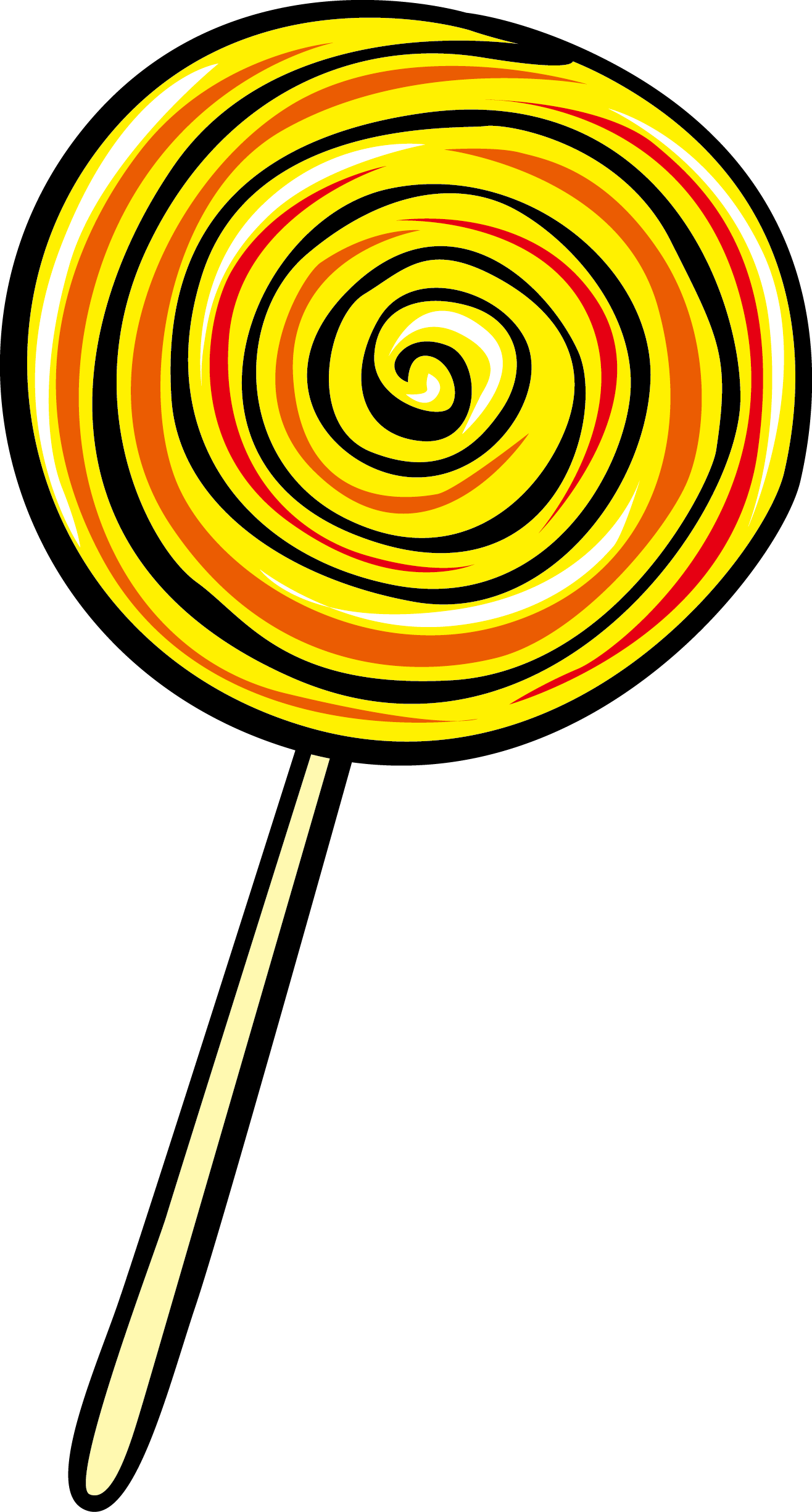 Spiral Lollipop Illustration