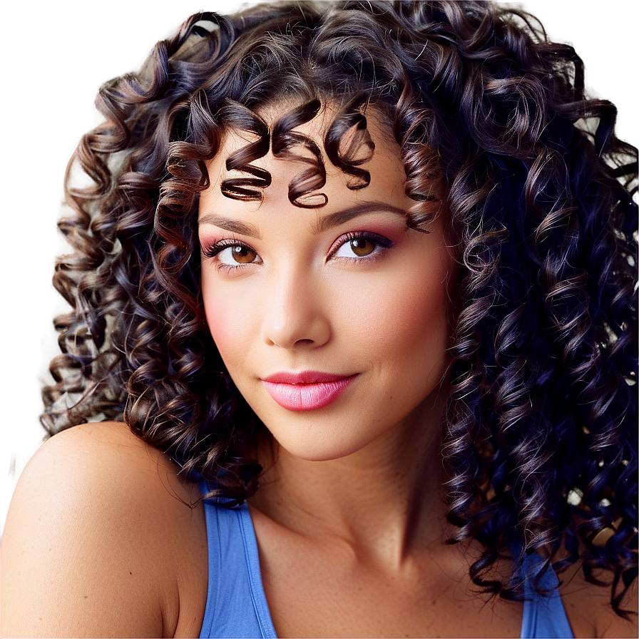 Spiral Perm Hairstyles Png Ogh