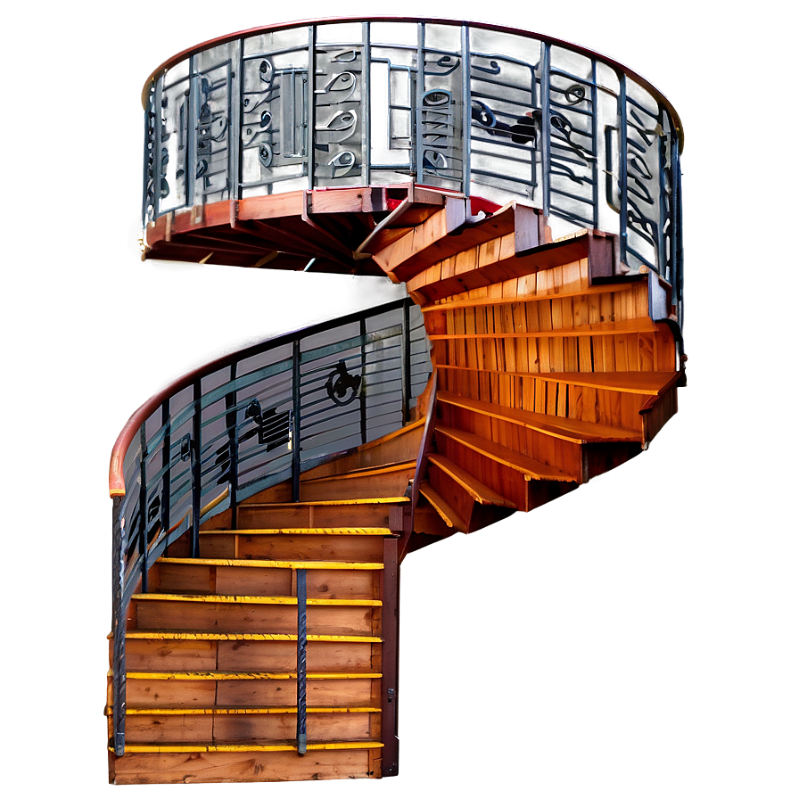 Spiral Staircase Deck Access Png Pmt24