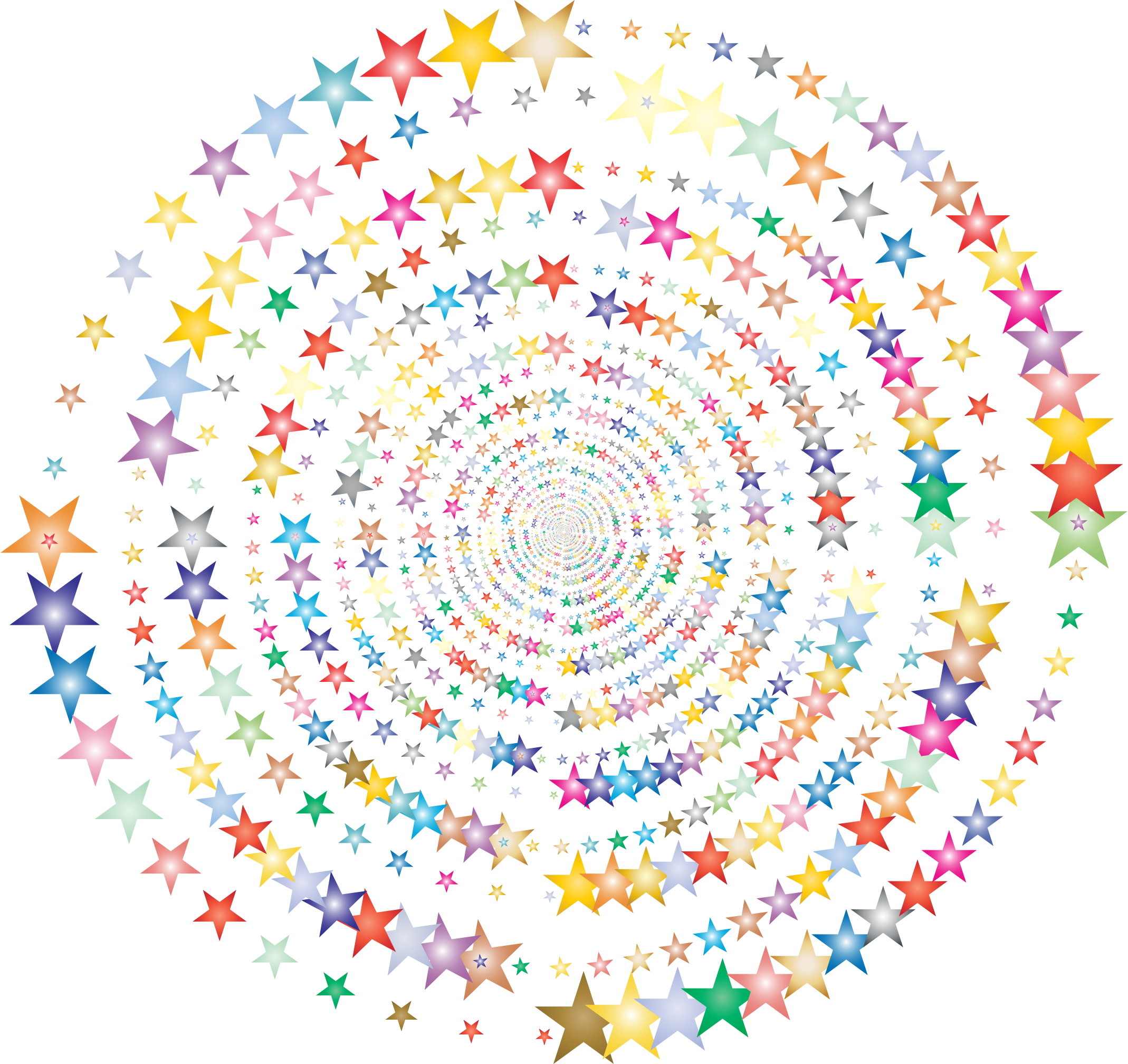 Spiral Star Pattern Background