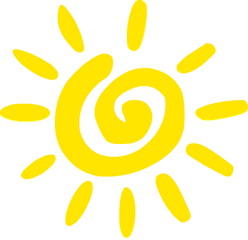 Spiral Sun Graphic