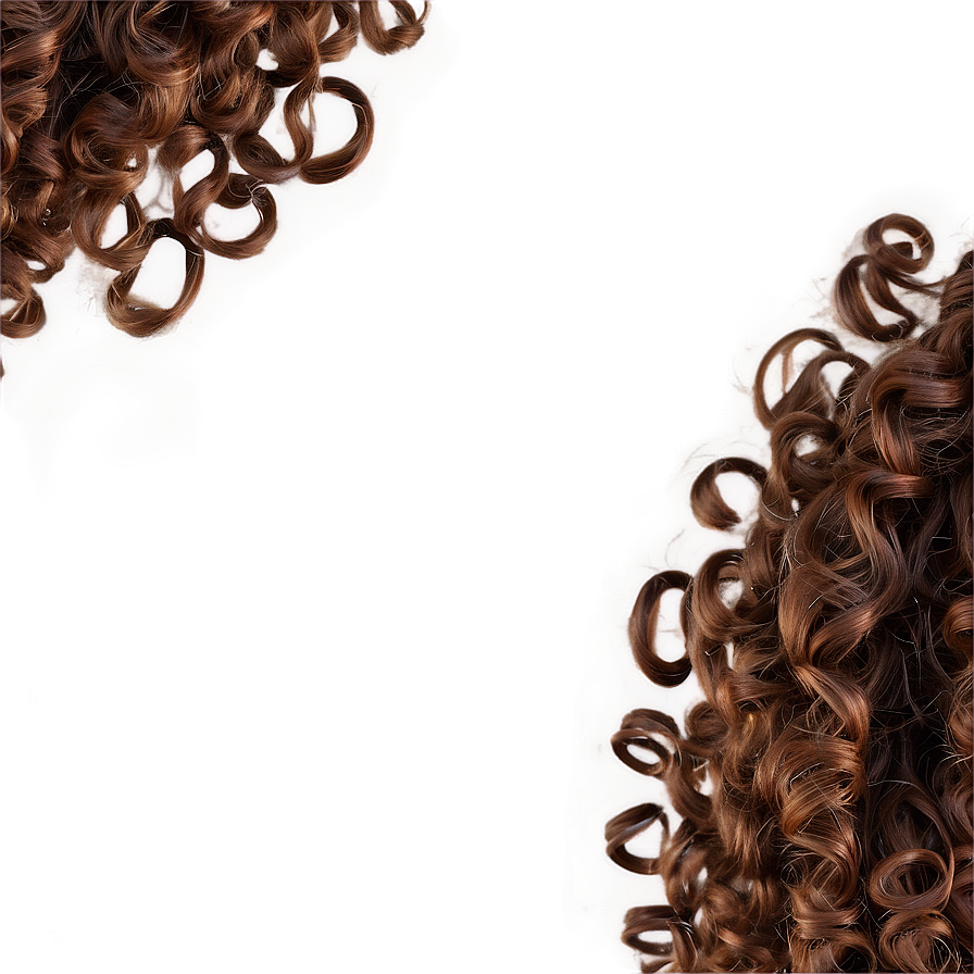 Spiraled Curly Hair Locks Png 05242024