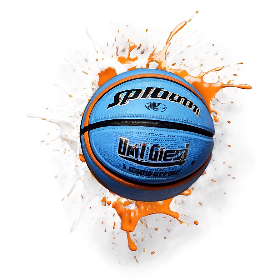 Splatter Basketball Orange Png Yal