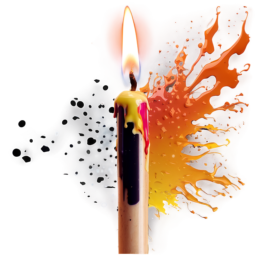 Splatter Candle Flame Png Uux86