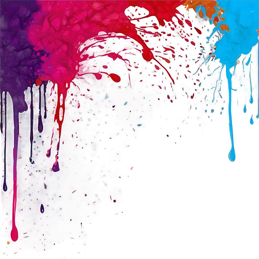 Splatter Paint Party Design Png 32