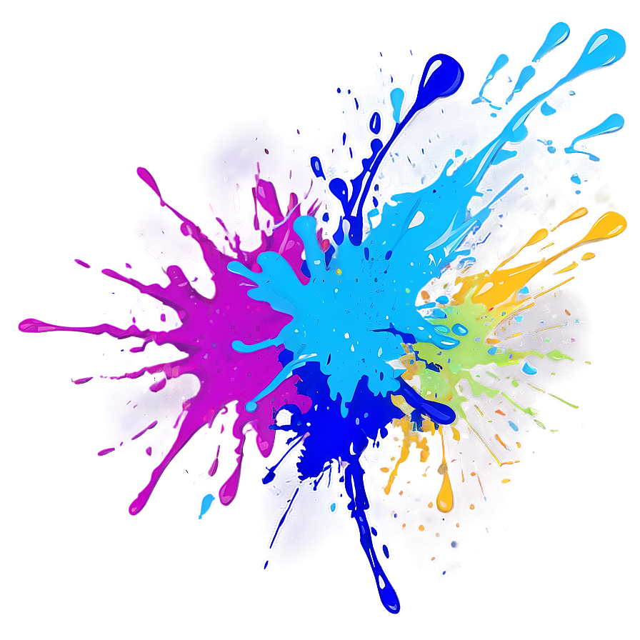 Splatter Paint Party Design Png 85