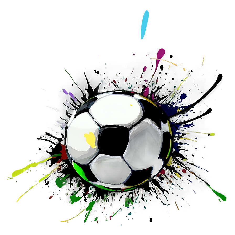 Splatter Soccer Ball Png Mnk27
