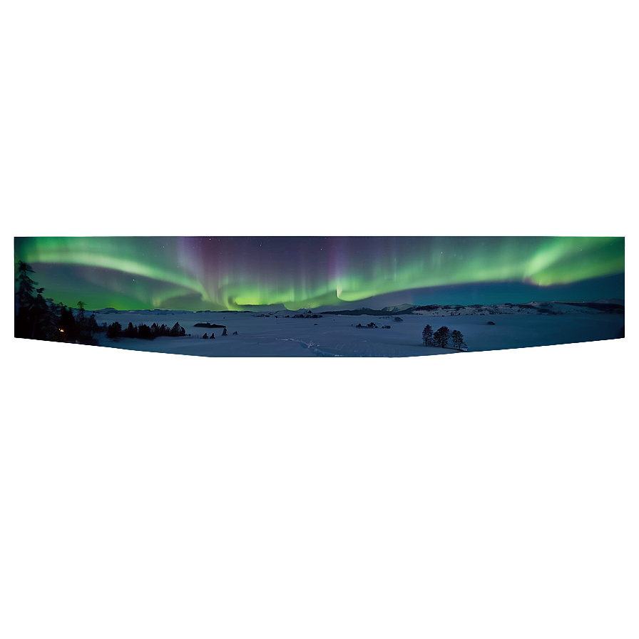 Splendid Aurora Above Horizon Png Tyb