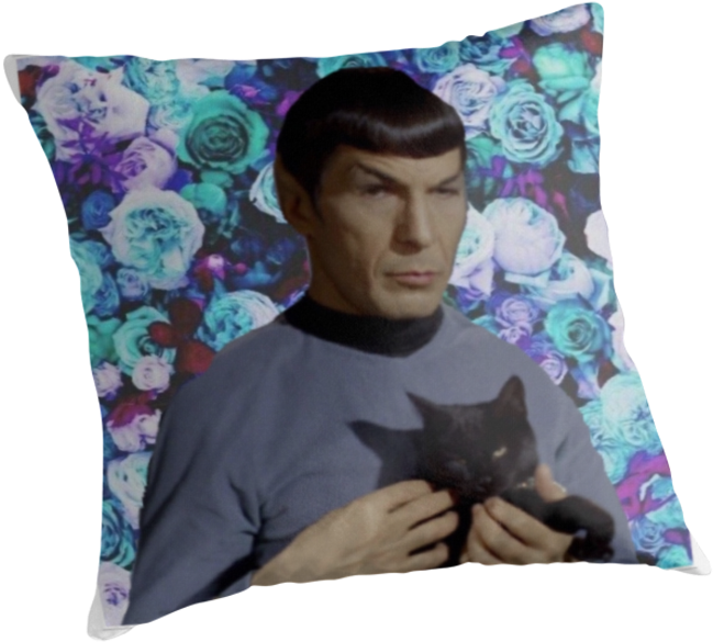 Spockand Cat Cushion Design