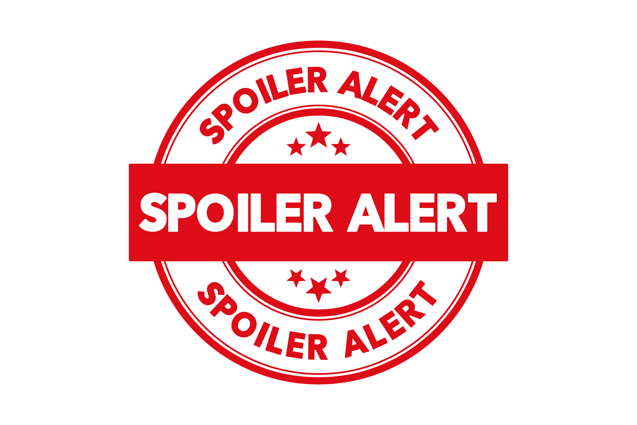 Spoiler Alert Warning Sign