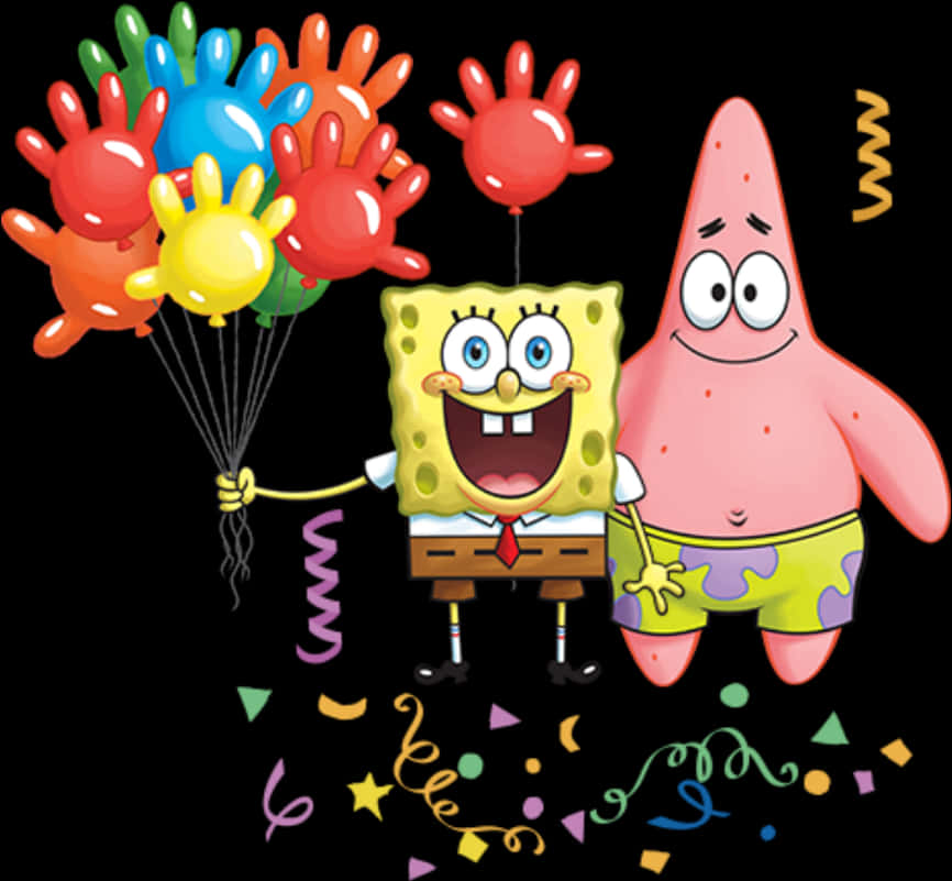 Sponge Bob Patrick Celebration Balloons