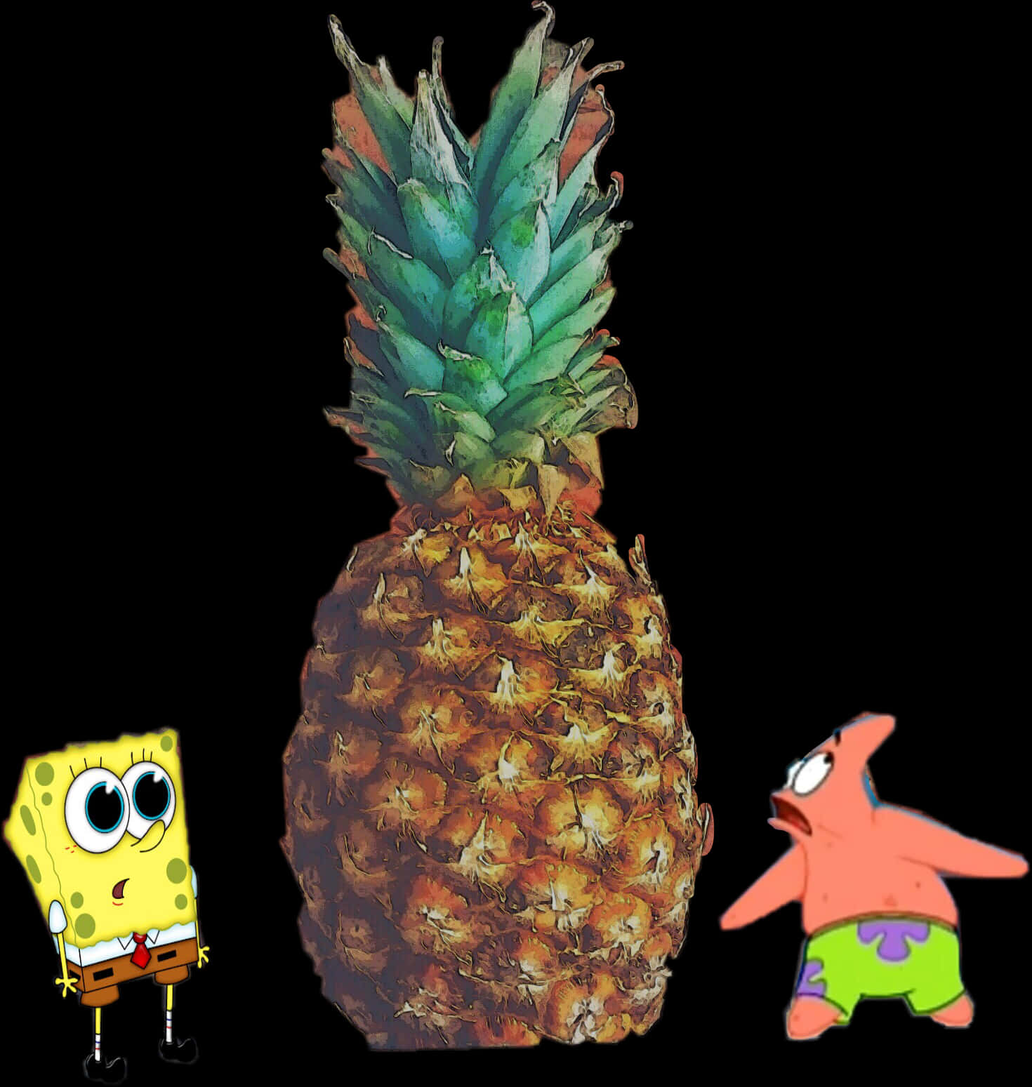 Sponge Bob Patrick Pineapple