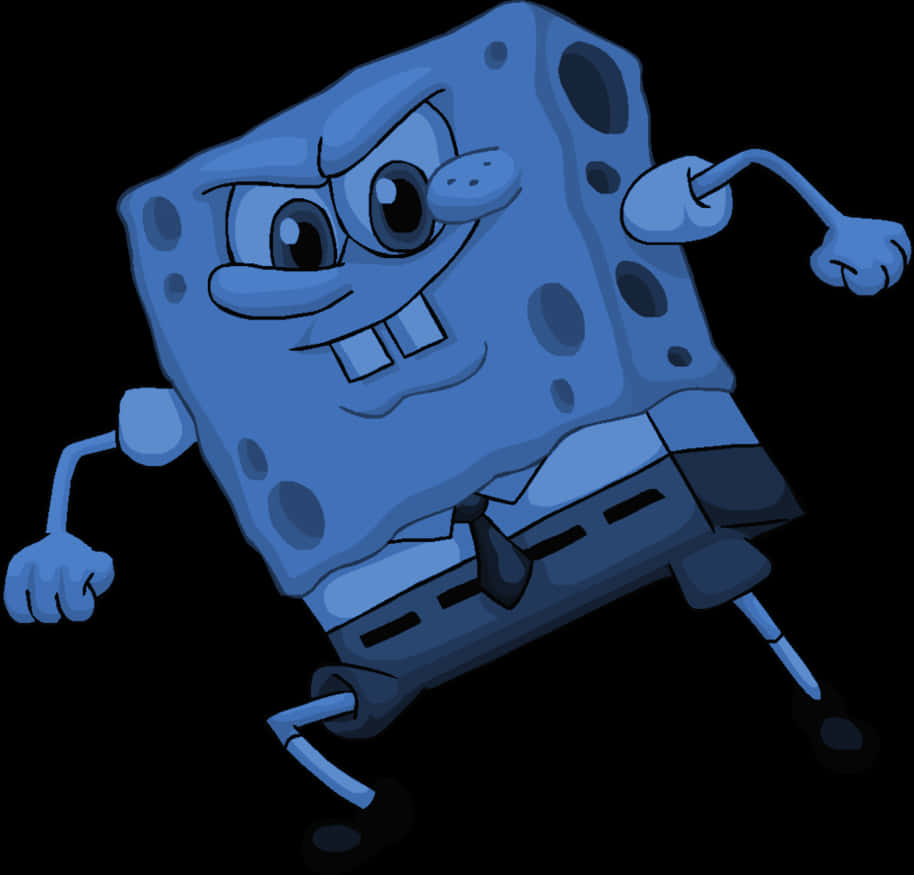 Sponge Bob Square Pants Blue Background