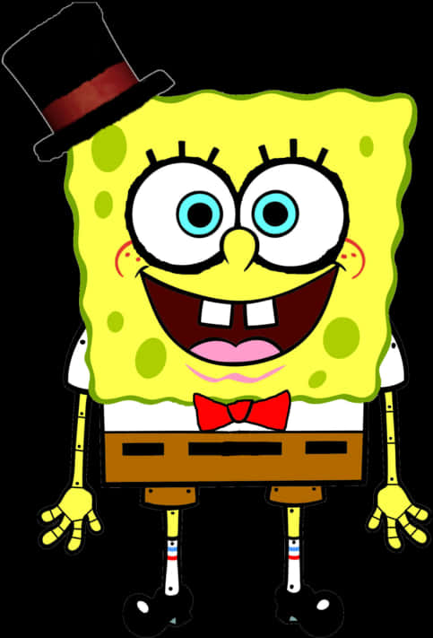 Spongebob Top Hatand Bow Tie