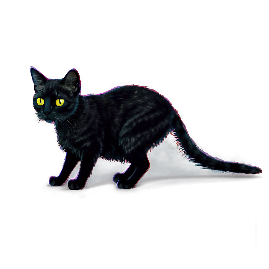 Spooky Black Cat Png Rij4