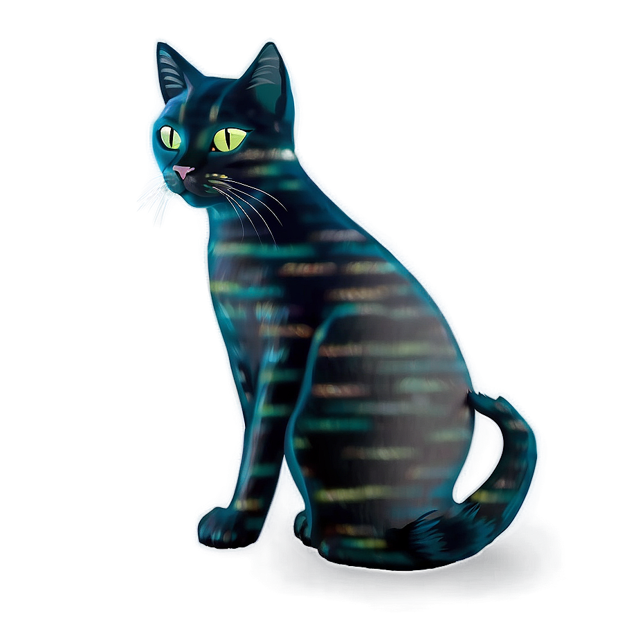 Spooky Black Cat Png Rxs