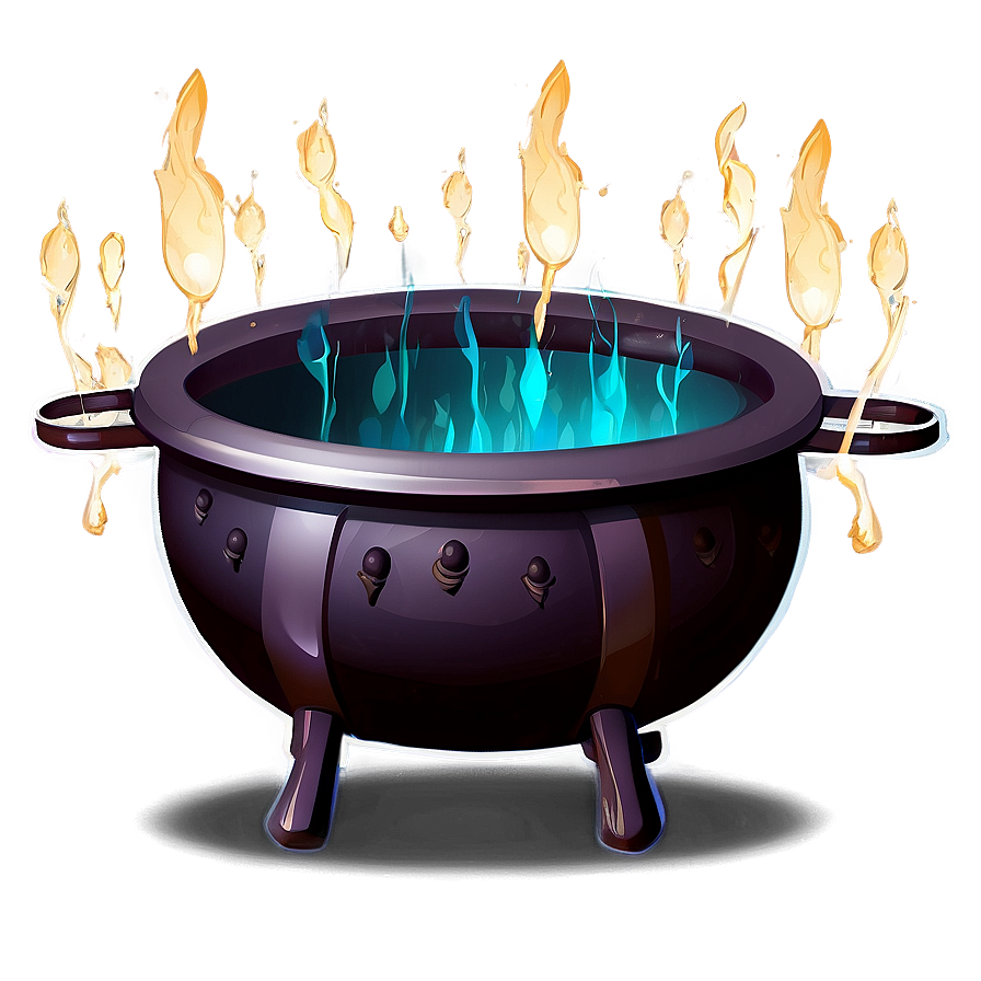 Spooky Dark Magic Cauldron Png 06292024